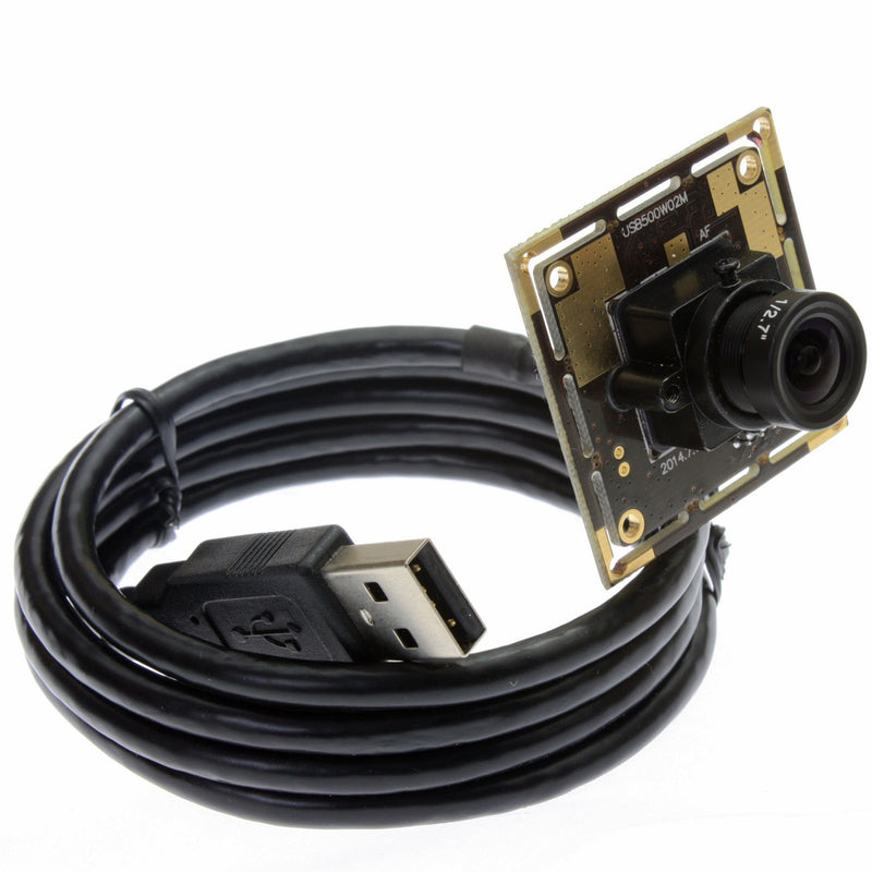 ELP 170 Degree Wide Angle USB 5 Megapixel Webcam for Portable Video System USB Camera Module 170 Degree Lens
