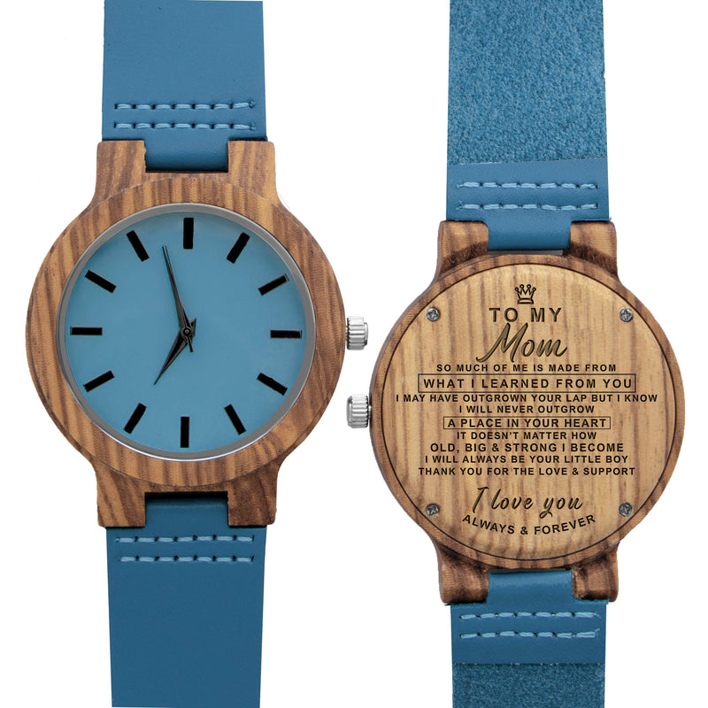 Personalized Wooden Watch for Daughter, Engraved ''to My Daughter" Wood Watch, Anniversary Christmas Gifts for Daughter, Valentine's Gifts for Wife To Wife