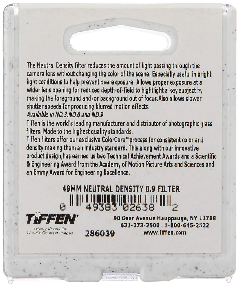 Tiffen 49mm Neutral Density 0.9 Filter