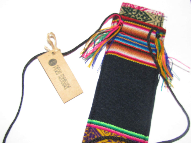 Colorful Standard Size 17" X 2.5" Quena Flute Case Woven Bag (Multi) Multi