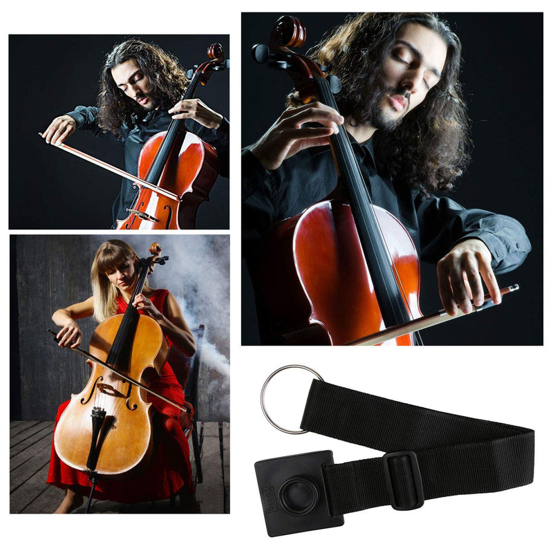 Kisslife Cello Strap Endpin Anchor Stopper Adjustable Non-slip Cello Rock Stop Thick Pad Anti-Scratch Sponge for Cellist Practice Performance