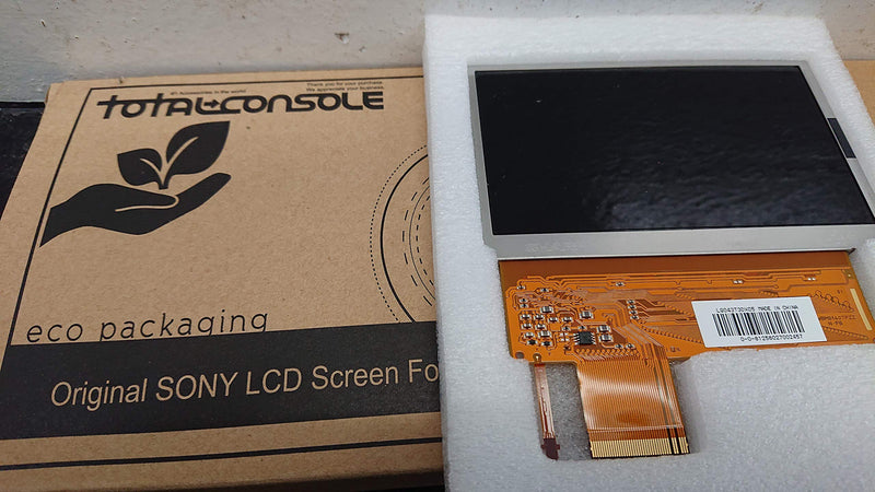 TOTALCONSOLE LCD Screen Replacement for PSP 1000 1001 Series w/Backlight & Cushion Gasket Sony OEM Original , Silver