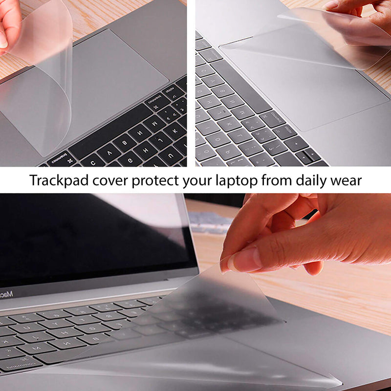 Homy Full Protection for MacBook Pro 15 inch 2016-2019. Kit of 10: Keyboard Cover Ultra-Thin TPU, Touch Bar Cover, Trackpad Protector, 2X Webcam Cover, 5X Dust Plugs Accessories For Apple a1707, a1990 15 inch Full Protection