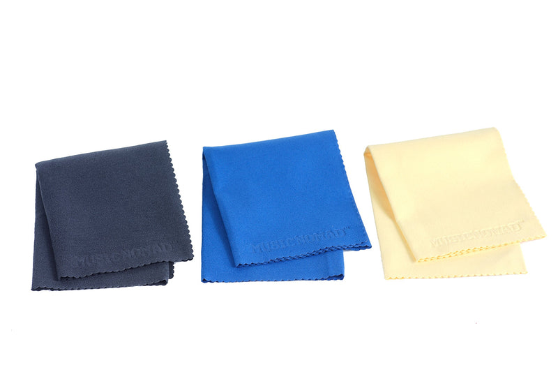 MusicNomad Microfiber Polishing Cloth - 3 Pack (MN203)