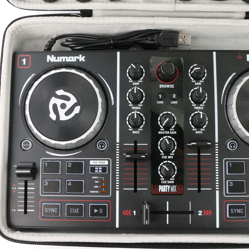 [AUSTRALIA] - Khanka Hard Travel Case Replacement for Numark Party Mix – Starter DJ Controller 