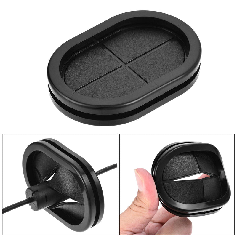uxcell Rubber Grommet Oval Double-Sided Mount Size 75 x 50 mm for Wire Protection 4pcs 23