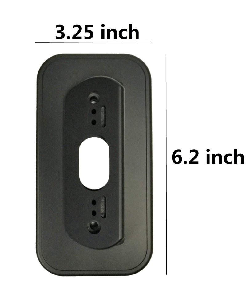 Ade Advanced Optics Wall Plate and 30 Degree Angled Mount Combo for Nest Hello - Black