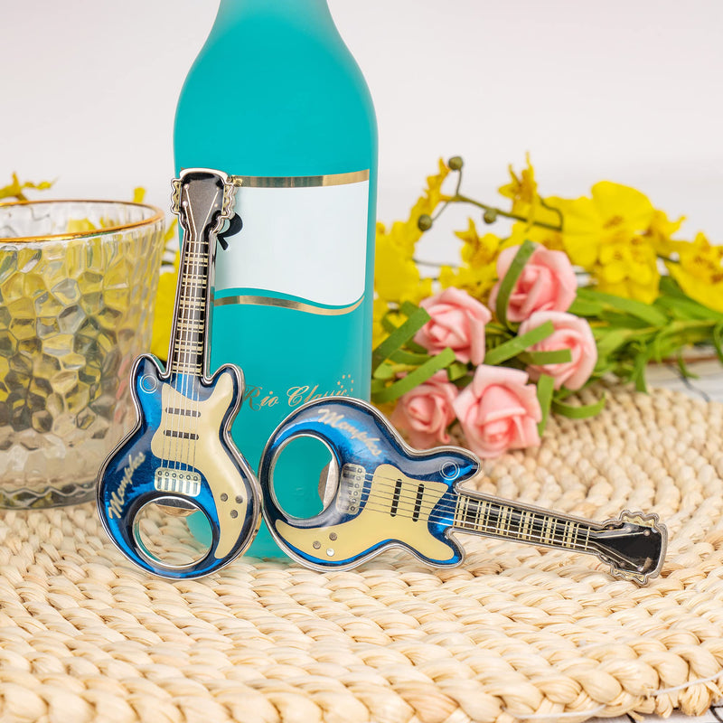 [AUSTRALIA] - LanHong 2 Piece/Set Guitar Bottle Opener Beer Bottle Openers Guitar Shaped Bottle Opener Kitchen Gadgets for Drinkers Music Guitar Lover 