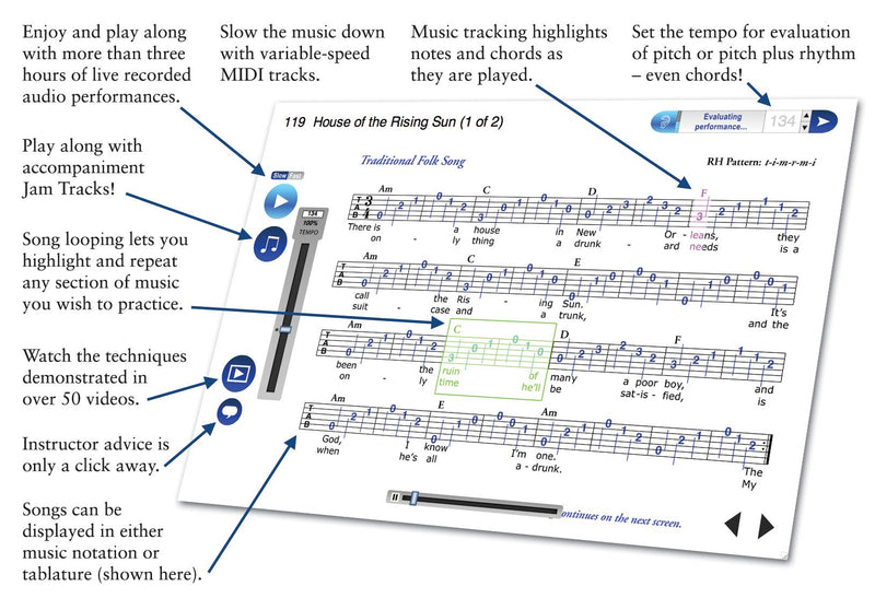 eMedia Guitar Method v6 - Special Edition with 170+ Additional Lessons - Learn At Home