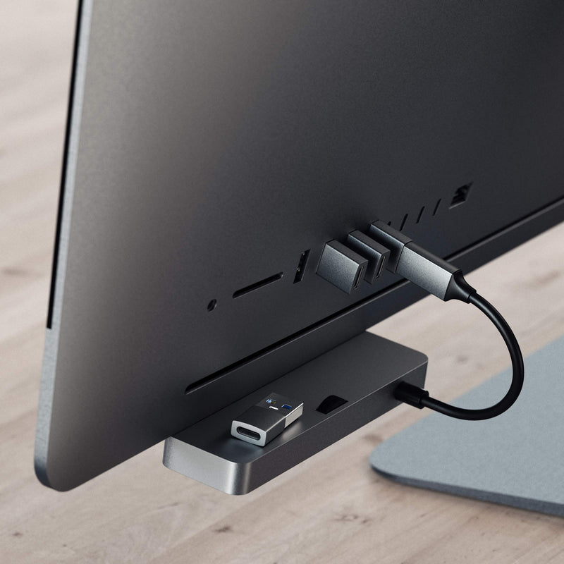[AUSTRALIA] - Satechi Type-A to Type-C Adapter Converter - USB-A Male to USB-C Female - Compatible with iMac, MacBook Pro/MacBook, Laptops, PC, Computers and More (Space Gray) Space Gray 