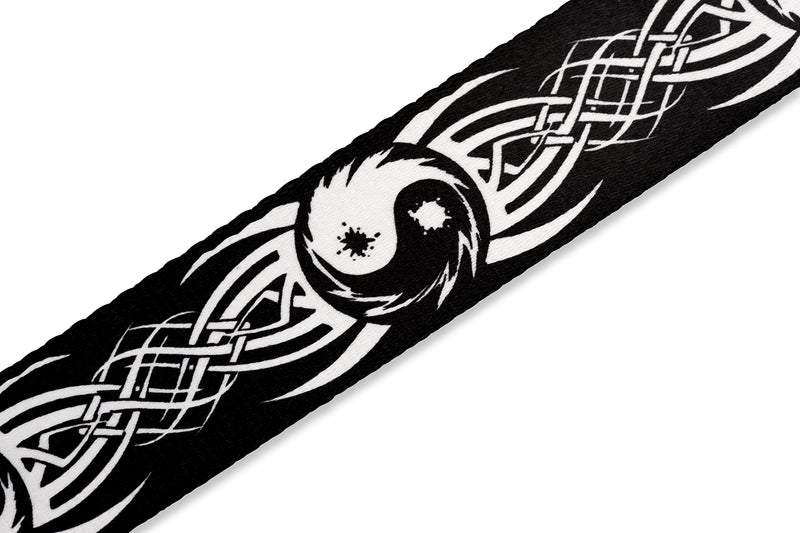 Levy's Leathers 2" Polyester Guitar Strap with Printed Design, Garment Leather Ends and Tri-glide Adjustment (MP-15)