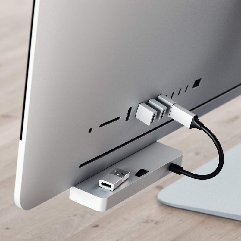 Satechi Type-A to Type-C Adapter Converter - USB-A Male to USB-C Female - Compatible with iMac, MacBook Pro/MacBook, Laptops, PC, Computers and More (Silver) Silver