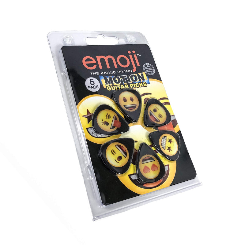 Perri's Leathers Ltd. LPM-EMO1 - Motion Guitar Picks - emoji - Good Vibes - Official Licensed Product - 6 Pack - MADE in CANADA.