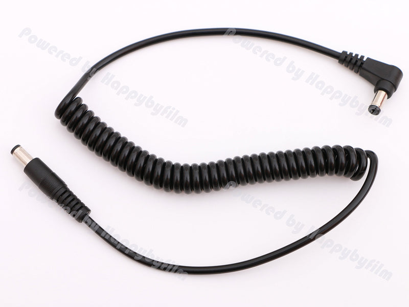 5.5/2.5mm DC Coiled Power Cable BMCC Cable DC Male Angled& Straight Plug Jack