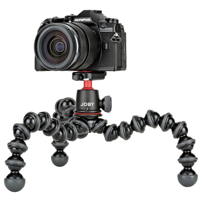 Joby JB01507 GorillaPod 3K Kit. Compact Tripod 3K Stand and Ballhead 3K for Compact Mirrorless Cameras or Devices up to 3K (6.6lbs). Black/Charcoal.