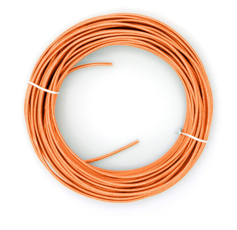 Orange THHN Wire - 14 AWG - 10 Feet - Solid Copper Grounding Wire, Proudly Made in America - Ground Protection Satellite Dish Off-Air TV Signal - UV Jacketed Antenna Electrical Shock 10 Feet (3 Meter) Orange