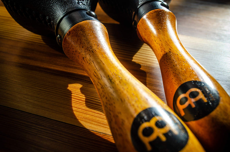[AUSTRALIA] - Maracas, Standard Concert Size with All-weather Synthetic Shells and Wooden Handles — NOT MADE IN CHINA — Great for Live Performances and Recording Sessions, 2-YEAR WARRANTY PM2BK 