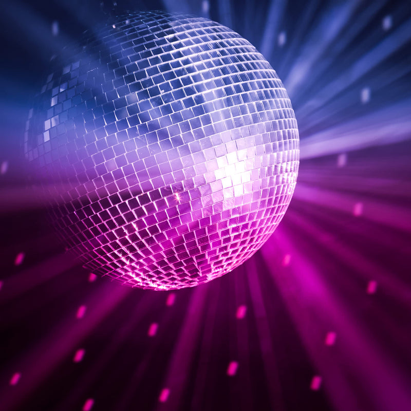 [AUSTRALIA] - Big Mo's Toys Mirror Ball - Silver Hanging Disco Ball Party Decoration Accessories for 70s Parties 