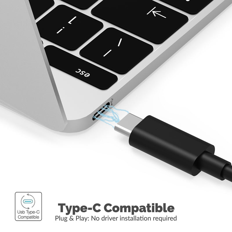 Sabrent 3-Port USB-C to USB 3.0 Aluminum Hub with 1 Gigabit Ethernet Port, Compatible with MacBook Pro, ChromeBook, XPS and More [Built-in 1ft Cable] (HB-NTUC)