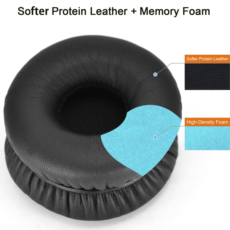 [AUSTRALIA] - HD V8 V10 V12 defean Replacement Ear Pads Ear Cushion Cover Compatible with Sol Republic Tracks HD V8 V10 V12 On-Ear Wired Headphone, Softer Leather,High-Density Noise Cancelling Foam (Black) black 