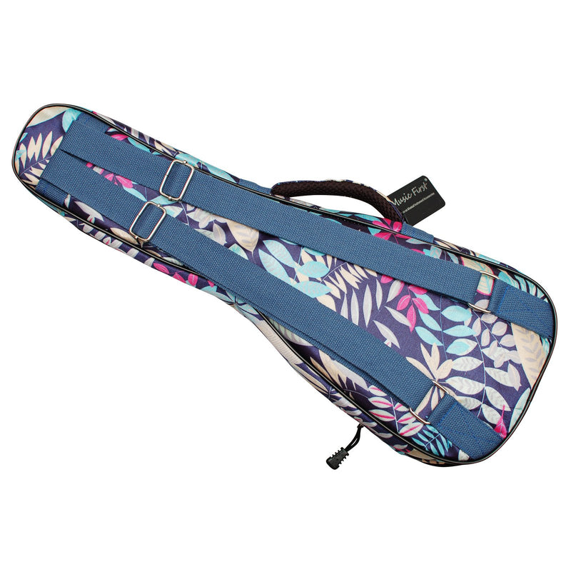 MUSIC FIRST Nylon 23" Concert"3D Summer Leaves" Ukulele case, Ukulele bag, Ukulele cover 3D Summer Leaves