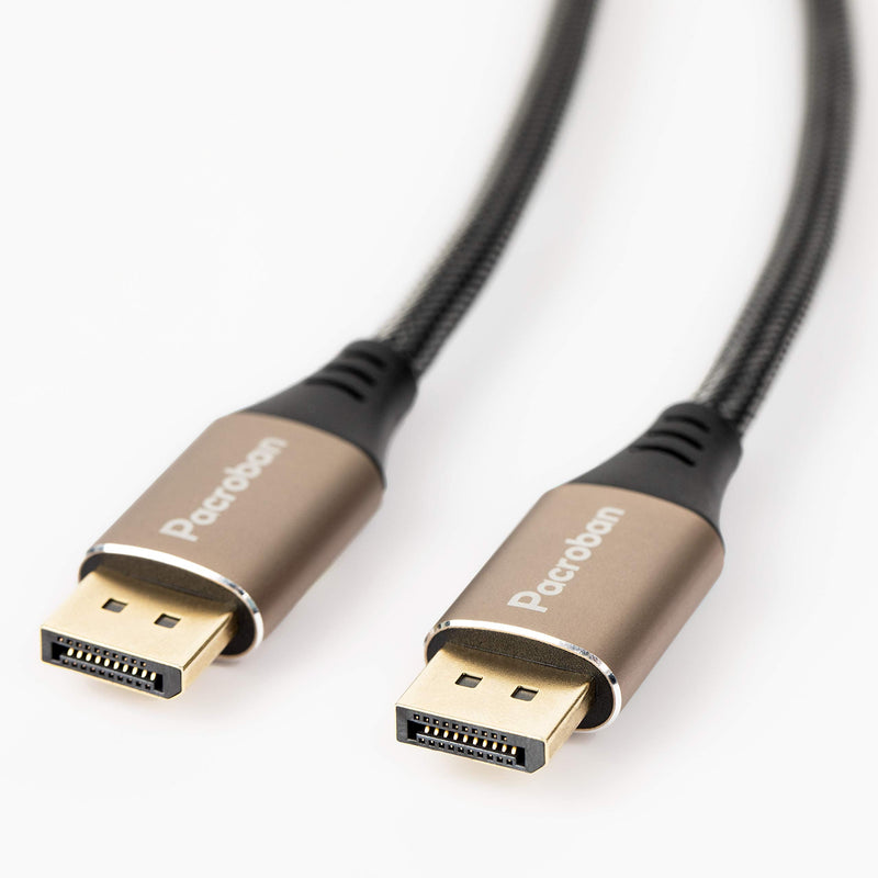 Pacroban 8K, 4K, 120Hz DisplayPort to DisplayPort 1.4 Cable (10ft), DP to DP Cable Cord with 4K 240Hz and HDR, 10ft