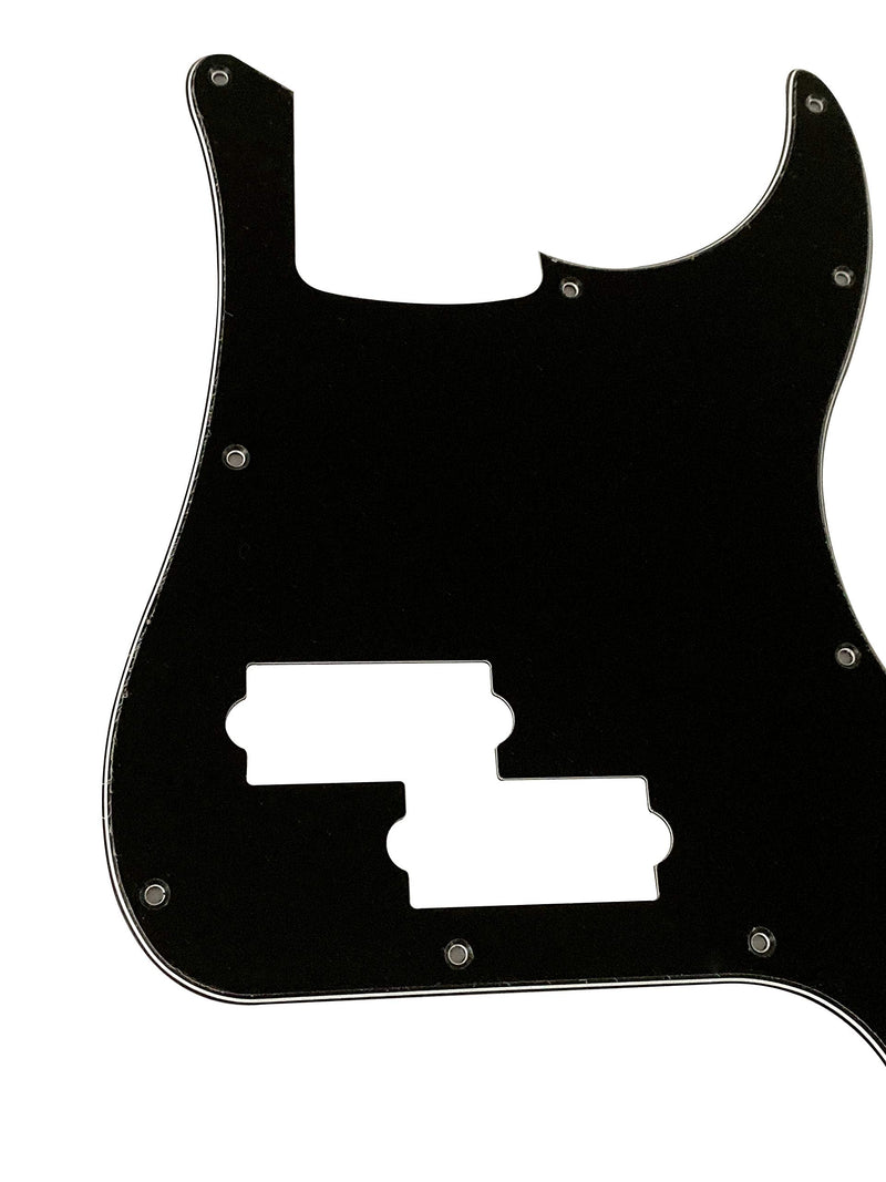 Custom For Fender US Standard Precision Bass Style Electric Guitar Pickguard (3 Ply Black) 3 Ply Black