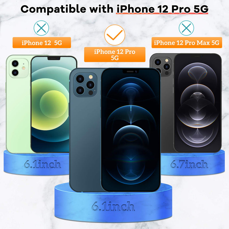 [2+3 Pack] UniqueMe Camera Lens Protector and Screen Protector Compatible with iPhone 12 Pro 6.1 inch Termperd Glass [U-Shaped Cutout]【NOT for iPhone 12】[Installation Frame] HD Clear [Anti-Scratch]