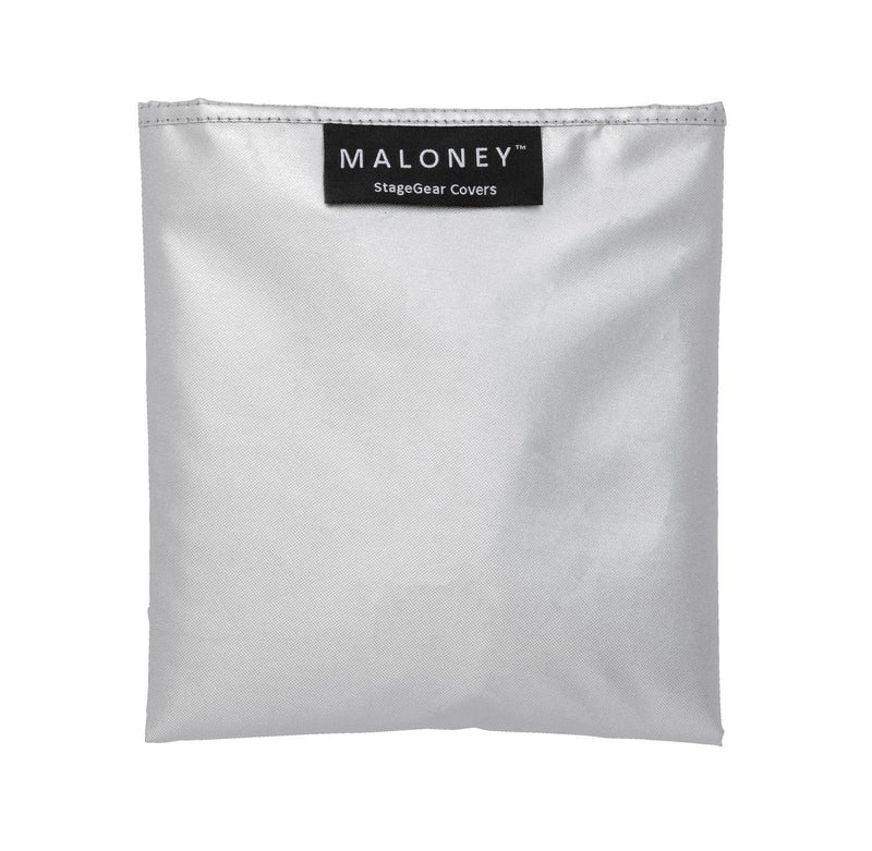 Maloney StageGear Guitar Dust Cover Fits Acoustic, Electric, Bass Guitars - Water Resistant Black Nylon with Reversible Silver Acrylic Coating Protects from Dust Dirt Moisture & Sun (43 inches) 80681