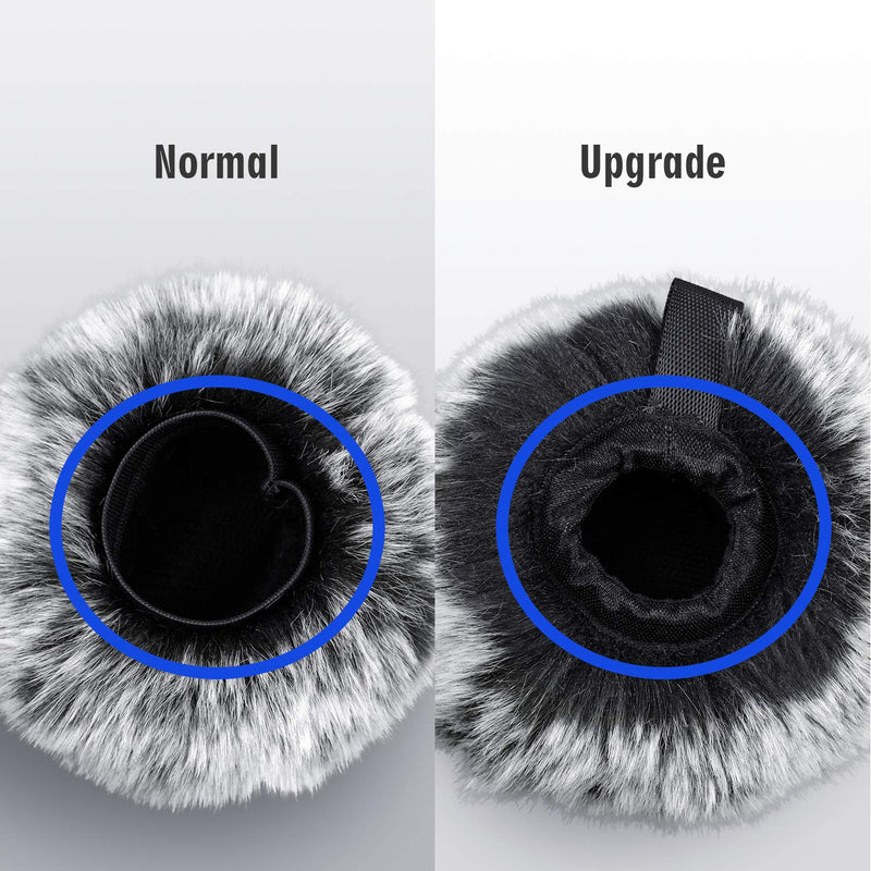ChromLives Microphone Cover, Furry Windscreen Foam Cover Compatible with Blue Yeti, Yeti Pro Condenser (Furry & Foam Combo 2Pack) Combo Blue Yeti