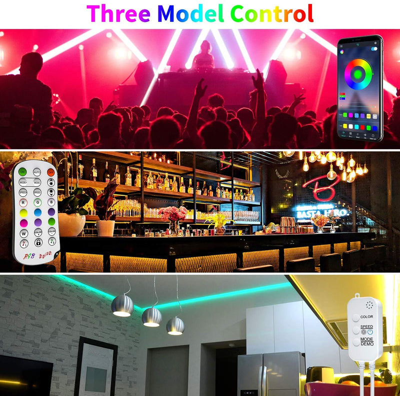 [AUSTRALIA] - Led Strip Lights 40 Feet,DZFtech 5050 Led Type Color Changing Led Lights Strip App Control and Synchronization with Music, Led Lights for Bedroom, Room and Home Decoration 
