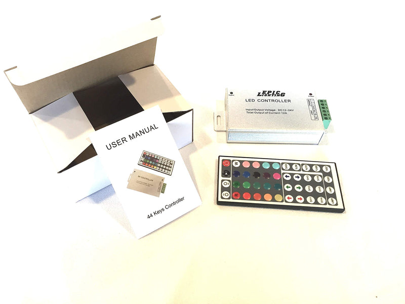 [AUSTRALIA] - Epic Lighting RGB Infrared Control Box w/ 44 Key Remote 12 A DC 12-24V 