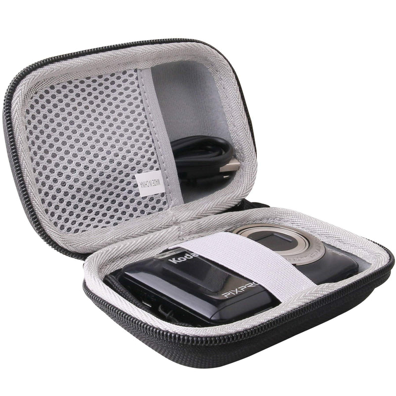waiyu Hard EVA Carrying Case for SEREER/Lecran Digital Camera,/Kodak PIXPRO Friendly Zoom FZ53/FZ43Digital Camera Case (Black) black