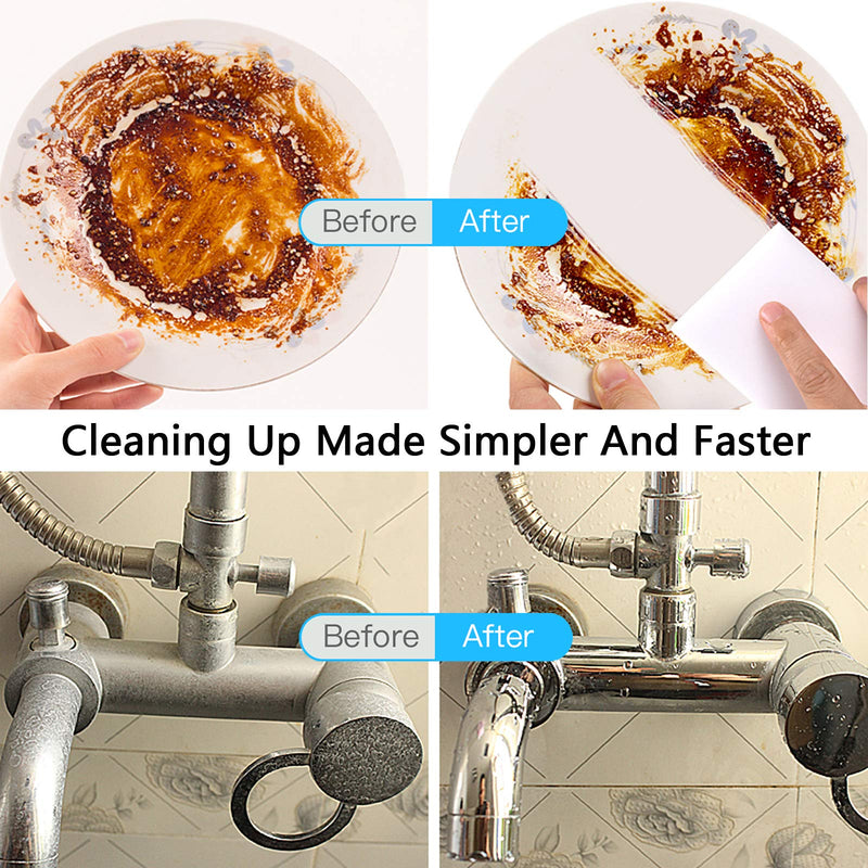 Melamine Sponge, 100Pc Magic Sponge Eraser, Melamine Foam Bulk Sponge Sheets, Bathroom Oven Shower Glass Dishes Stove Top Kitchen Sinks Bathtub Wall Tile Baseboard White Shoe Cleaner, Not Easily Rip 100pcs