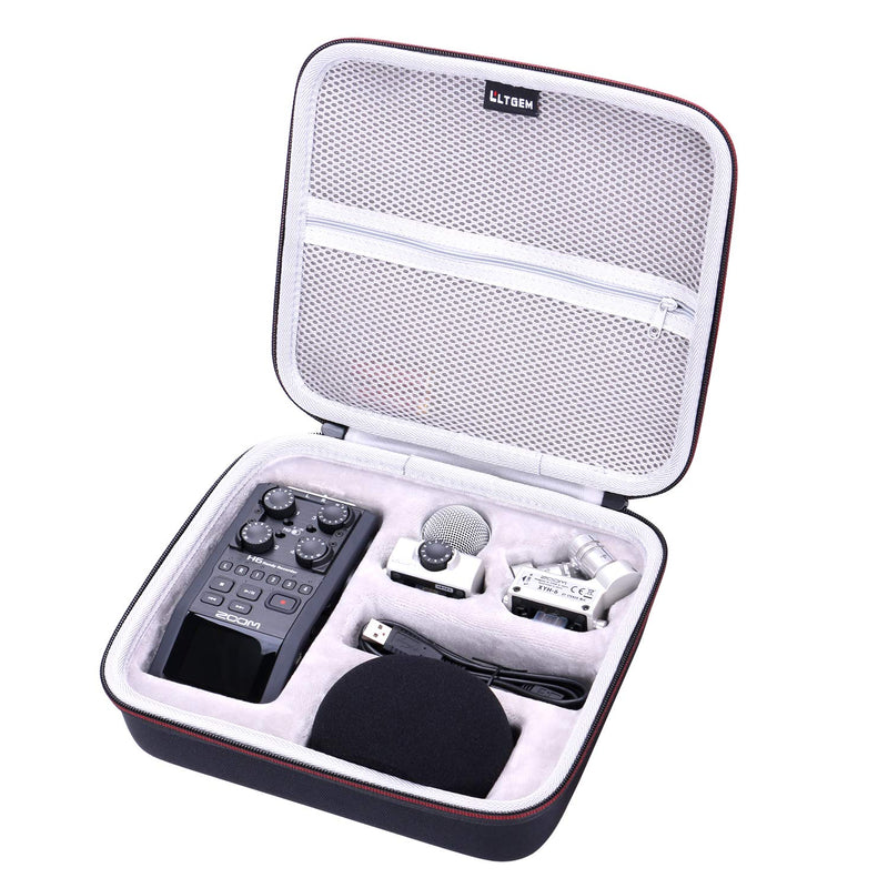 [AUSTRALIA] - LTGEM EVA Hard Case for Zoom H6 Six-Track Portable Recorder. Fits Charger, Cable and Other Accessories 