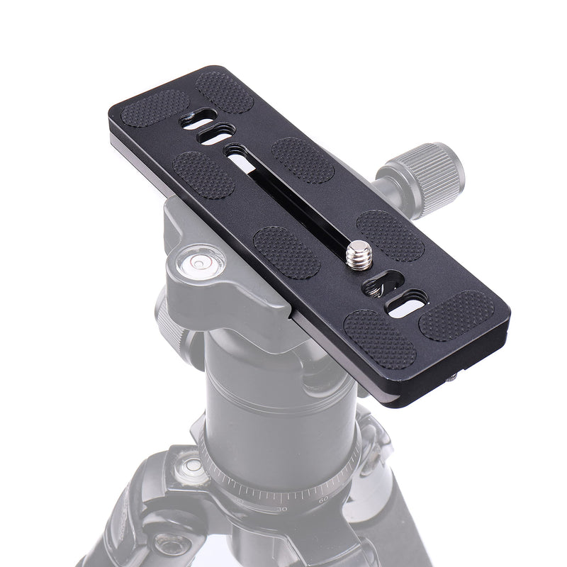 FocusFoto PU120 PU-120 Quick Release Plate, 120mm Long Plate with 1/4"-20 Mounting Screw for Benro B0 B1 B2 J0 J1 N1 Arca Swiss Tripod Ball Head