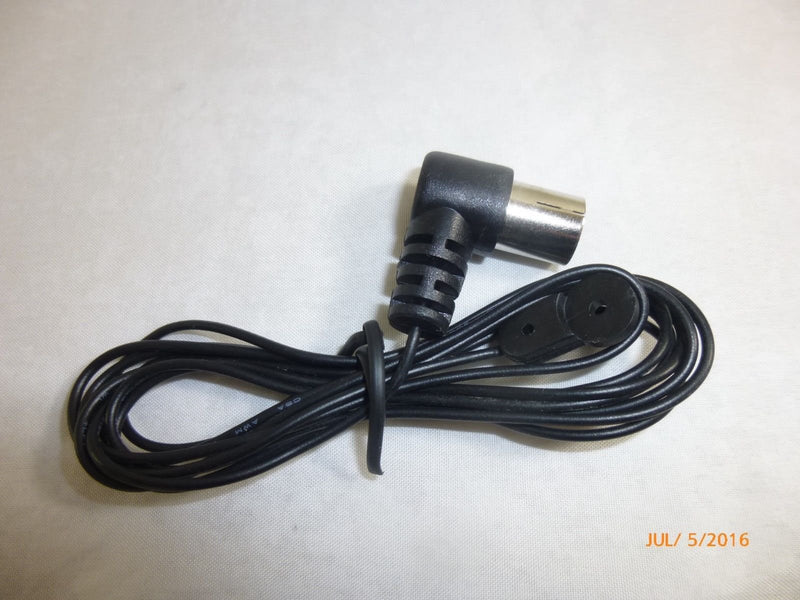 Black Push On Female FM Dipole Antenna 75 ohm PAL Connector Radio Stereo Indoor