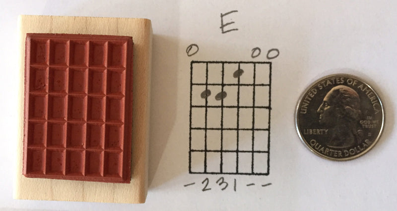 Stampola Guitar Chord Stamp (Large) - 5 Fret