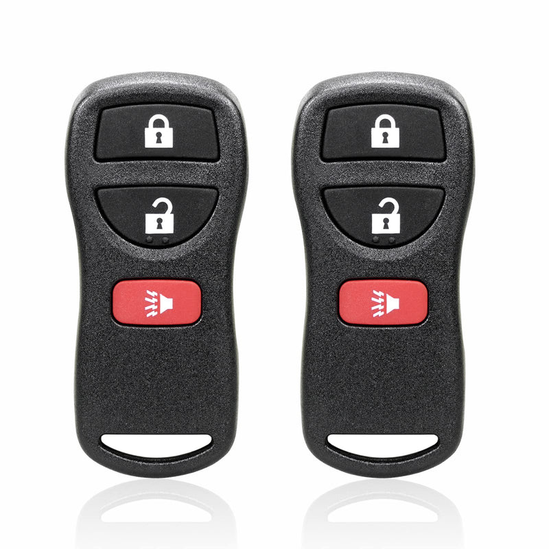 ADAURIS Keyless Repalcement Key Fob Entry Remote with Key Control, Fits for Nissan Armada Frontier NV ompatible with KBRASTU15, CWTWB1U733(2 Pack)