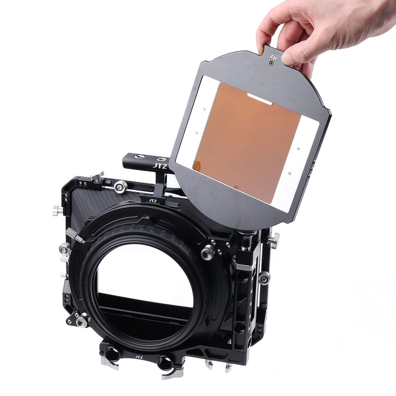 Runshuangyu Fotga Square 4x4 inch Optical Glass Full Neutral Density Filter, ND4 Full ND Filters for Swing Away Matte Box Holder (ND4)