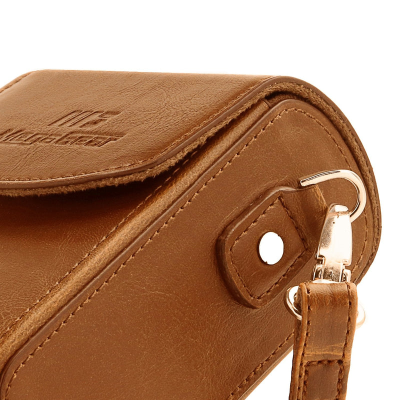 MegaGear MG1504 Canon PowerShot SX740 HS, SX730 HS Leather Camera Case with Strap - Light Brown