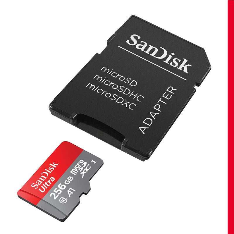 SanDisk 128GB Ultra microSDXC UHS-I Memory Card with Adapter - 120MB/s, C10, U1, Full HD, A1, Micro SD Card - SDSQUA4-128G-GN6MA