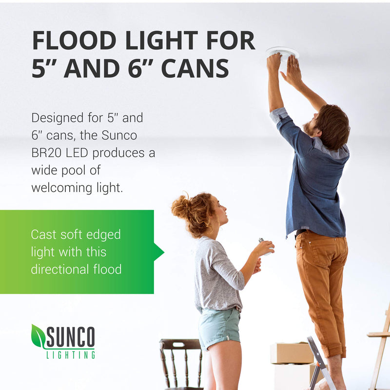 [AUSTRALIA] - Sunco Lighting 3 Pack BR30 LED Bulb 11W=65W, 3000K Warm White, 850 LM, E26 Base, Dimmable, Indoor Flood Light for Cans - UL & Energy Star 