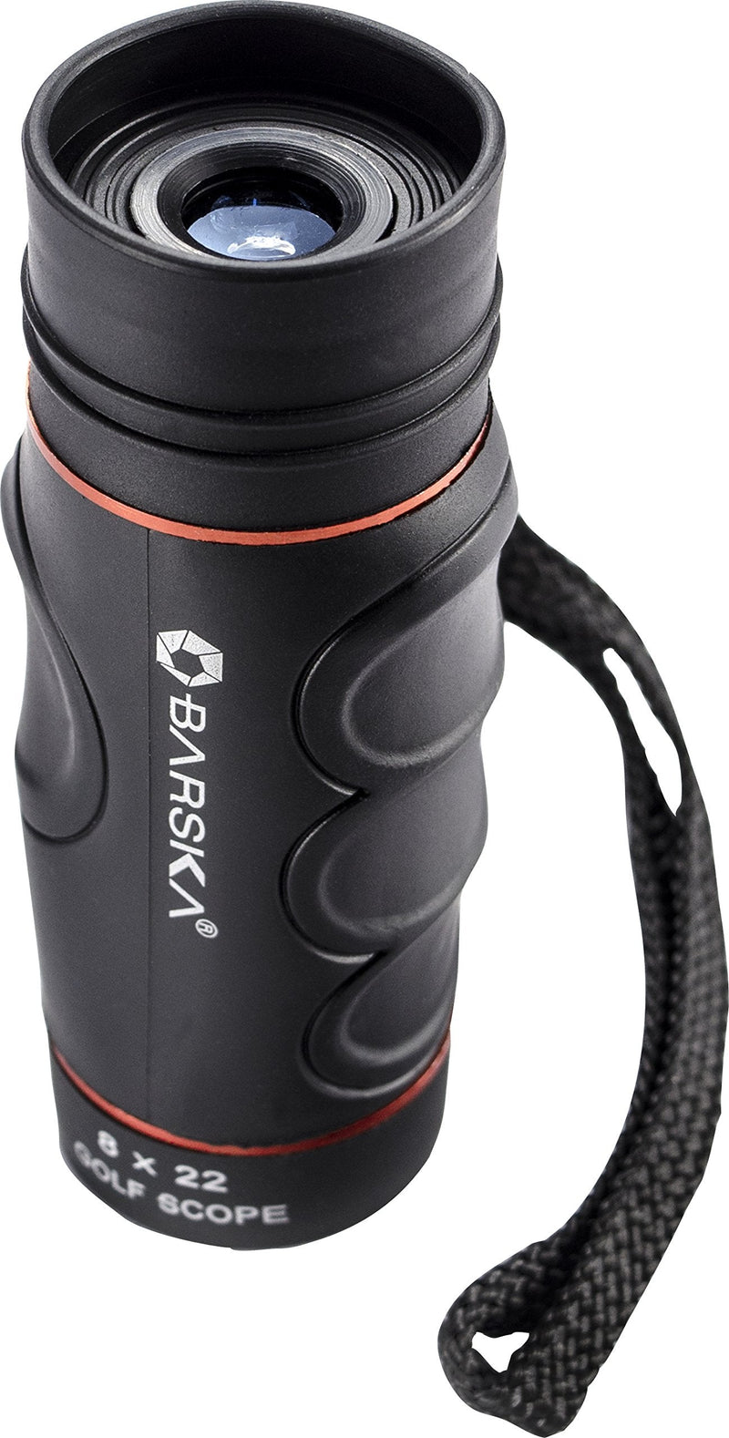 BARSKA Blueline 8x22 Waterproof Golf Scope (Yards) , Black