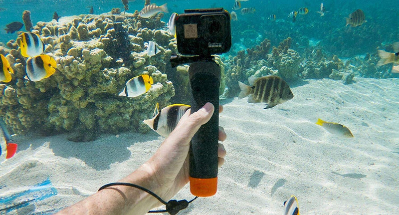 FitStill Waterproof Monopod Floating Hand Grip for Go Pro Hero 9/8/7/6/5/4/3 Session SJCAM Yi and Other Action Cameras.Snorkeling Underwater Diving Selfie Pole Stick