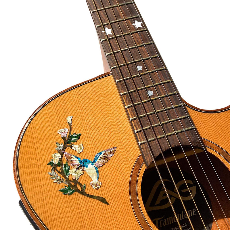 Inlay Sticker Decal For Guitar Bass In Abalone Theme - Humming Bird DX