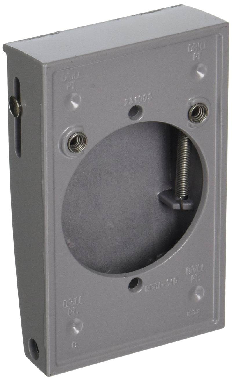 [AUSTRALIA] - Hubbell-Bell 5030-0 Rayntite Weatherproof Cover, 2.15 in Dia X 4-1/2 in L X 2-3/4 in W, Gray, Grey 