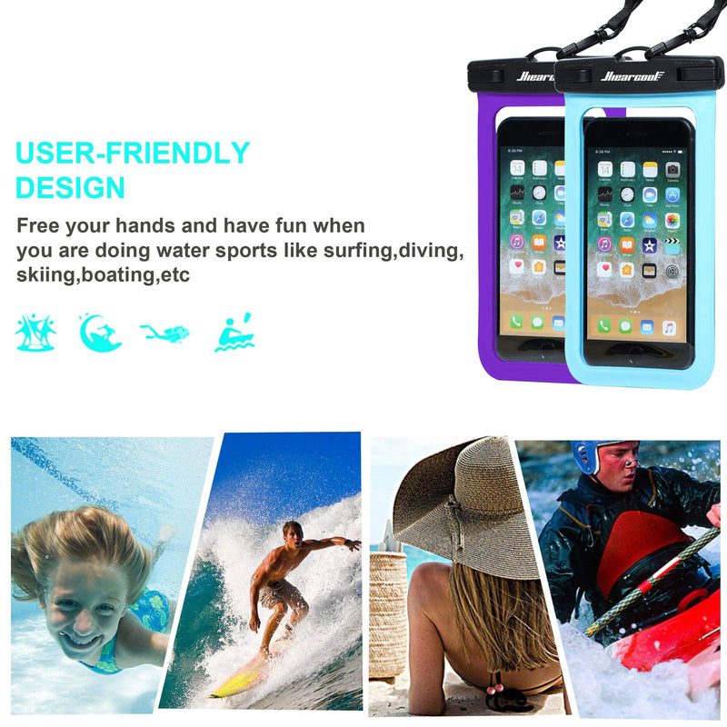 Universal Waterproof Case,Waterproof Phone Pouch Compatible for iPhone 13 12 11 Pro Max XS Max XR X 8 7 Samsung Galaxy s10/s9 Google Pixel 2 HTC Up to 7.0", IPX8 Cellphone Dry Bag -4 Pack