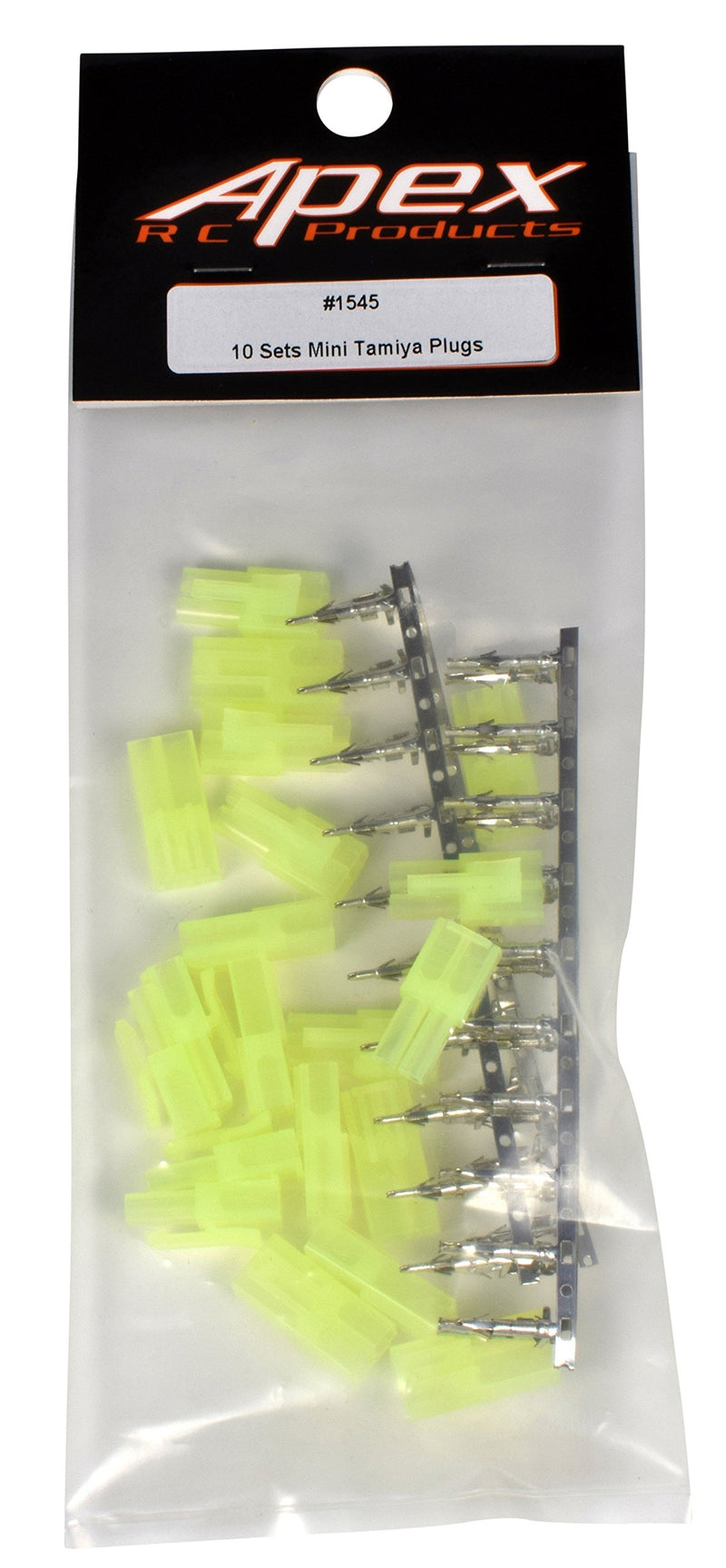 10 Pairs Mini Tamiya Style Connector Plugs - Apex RC Products #1545
