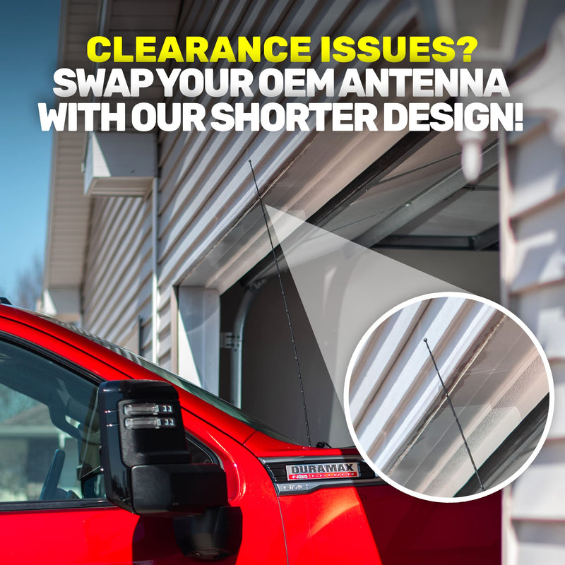 [AUSTRALIA] - Votex - A081VOTEX-1 The Original 6 3/4 Inch - Car Wash Proof Short EPDM Rubber Antenna - Powerful Internal Copper Coil/Premium Reception 